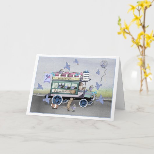 De Bluebird of Happiness Omnibus Kaart (Gele Bloem)