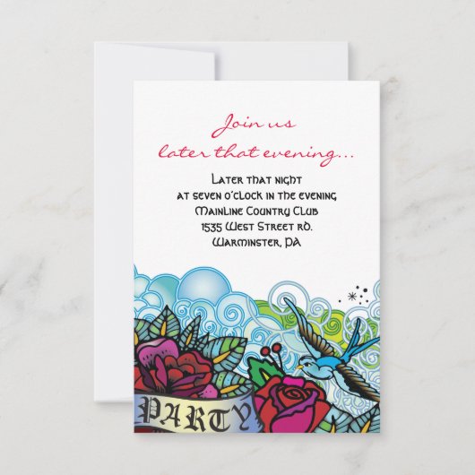 DE BLUEBIRD STAR VAN DAVID Bat Mitzvah Party Card Kaart (Voorkant)