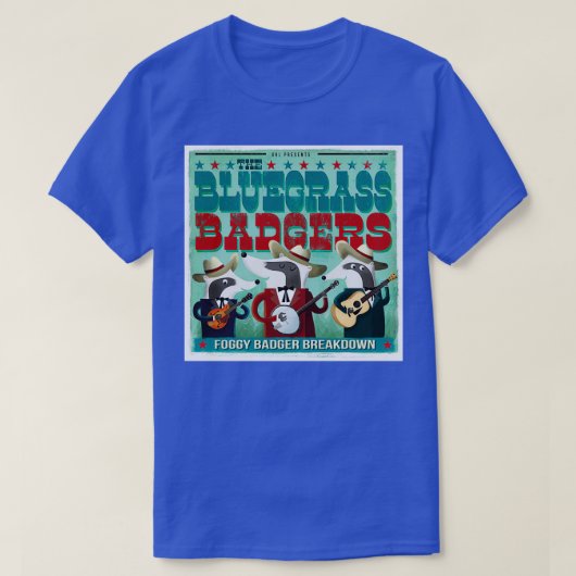De Bluegrass Badgers T-shirt (Design voorkant)