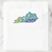 De Bluegrass staat - Kentucky rechthoekige Sticker (Tas)
