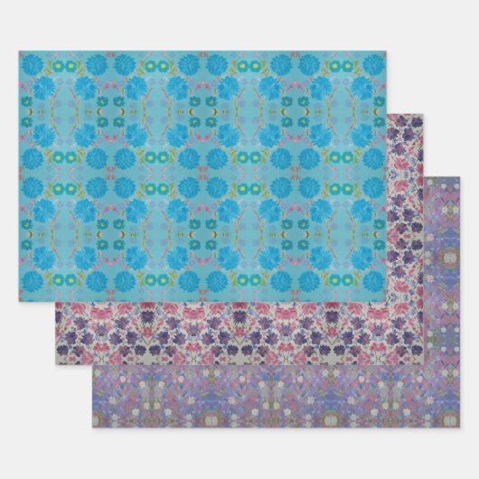 De Blues, Bloemen Assortiment Wrapping Paper (Set)