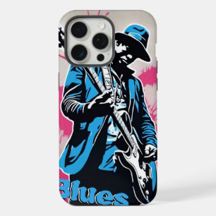 De Blues Graffiti iPhone 15 Pro Max Case