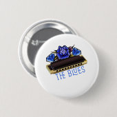 De Blues Harmonica Music Sound Acoustic Jazz Gift Ronde Button 5,7 Cm (Voorkant /achterkant)