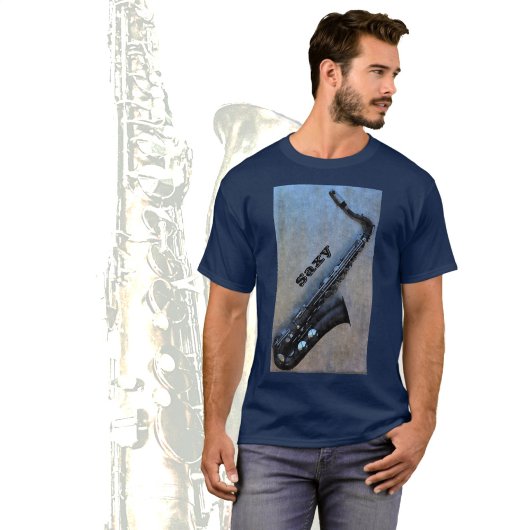 De Blues Jazzy Saxy Saxophone T-Shirt