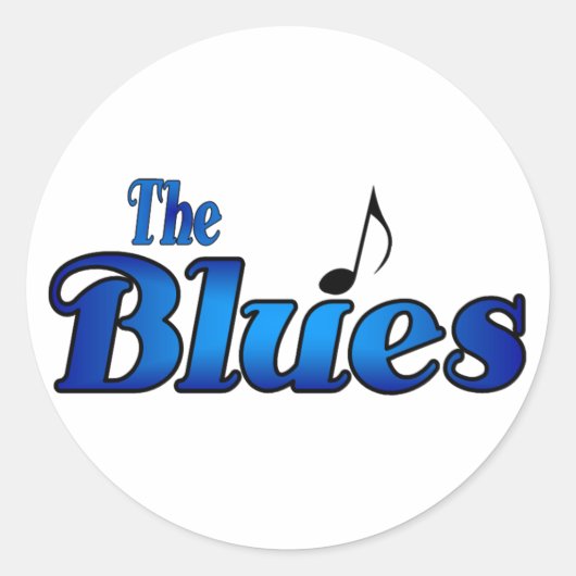 De Blues Sticker (Voorkant)