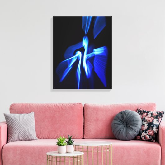 De blues van het leven canvas afdruk (Insitu (Woonkamer))