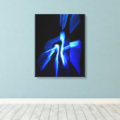 De blues van het leven canvas afdruk (Insitu (Houten vloer))