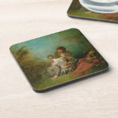 De blunder, c.1717 (olie op canvas) bier onderzetter (Linkerzijde)