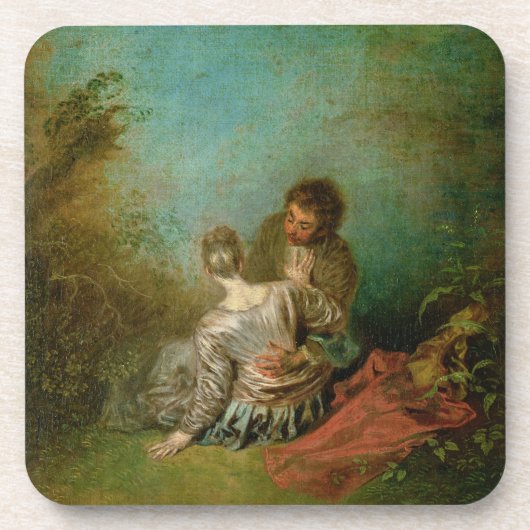 De blunder, c.1717 (olie op canvas) bier onderzetter (Voorkant)