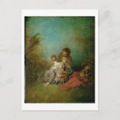 De blunder, c.1717 (olie op canvas) briefkaart (Voorkant)