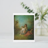 De blunder, c.1717 (olie op canvas) briefkaart (Staand voorkant)