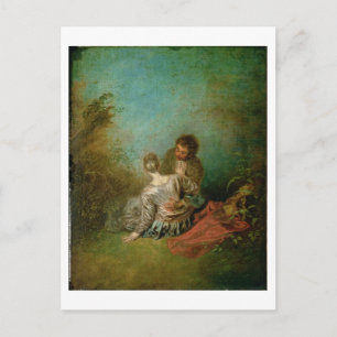 De blunder, c.1717 (olie op canvas) briefkaart