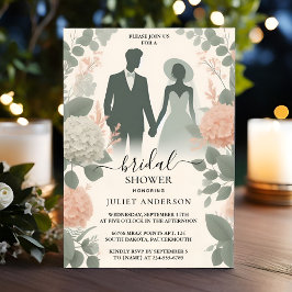 De Blush Peach Mint Moss Sage Groen Vrijgezellenfe Kaart