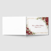De Blushing Bride Red Rose bruiloft receptie Gastenboek (Volledig)