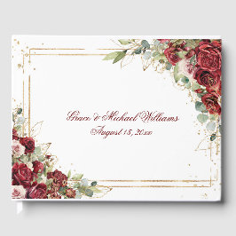 De Blushing Bride Red Rose bruiloft receptie Gastenboek