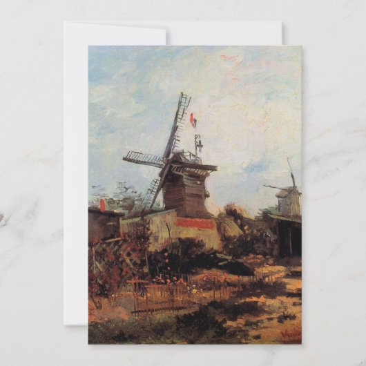 De Blute Fin-molen door Vincent van Gogh (Voorkant)