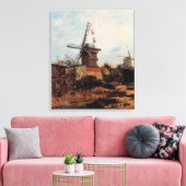 De Blute Fin-molen door Vincent van Gogh Canvas Afdruk (Insitu (Woonkamer))