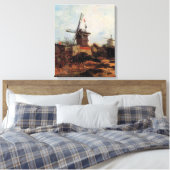 De Blute Fin-molen door Vincent van Gogh Canvas Afdruk (Insitu (Slaapkamer))