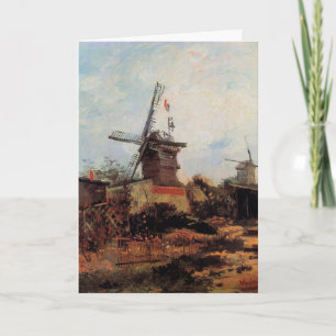 De Blute Fin-molen door Vincent van Gogh Kaart