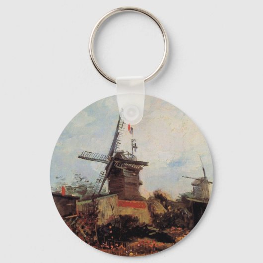 De Blute Fin-molen door Vincent van Gogh Sleutelhanger (Voorkant)