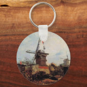 De Blute Fin-molen door Vincent van Gogh Sleutelhanger (Voorkant)