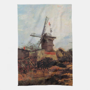 De Blute Fin-molen door Vincent van Gogh Theedoek
