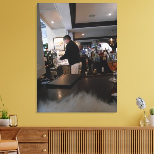 De Boat House Bar Canvas Afdruk (Insitu (Woonkamer))