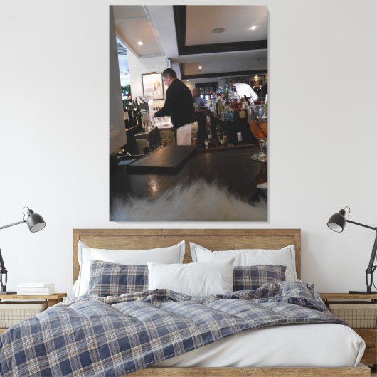 De Boat House Bar Canvas Afdruk (Insitu (Slaapkamer))