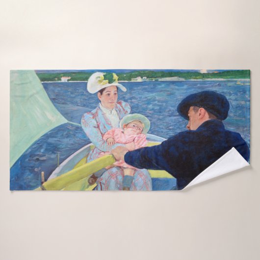 De Boating Party, Mary Cassatt Badhanddoek (Badhanddoek)