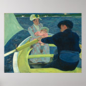 De Boating Party - Mary Cassatt Fine Art Poster (Voorkant)