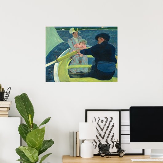 De Boating Party - Mary Cassatt Fine Art Poster (Thuiskantoor)