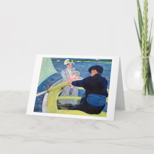 De Boating Party, Mary Cassatt Kaart (Voorkant)