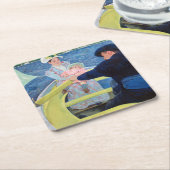 De Boating Party, Mary Cassatt Kartonnen Onderzetters (Schuin)