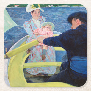 De Boating Party, Mary Cassatt Kartonnen Onderzetters