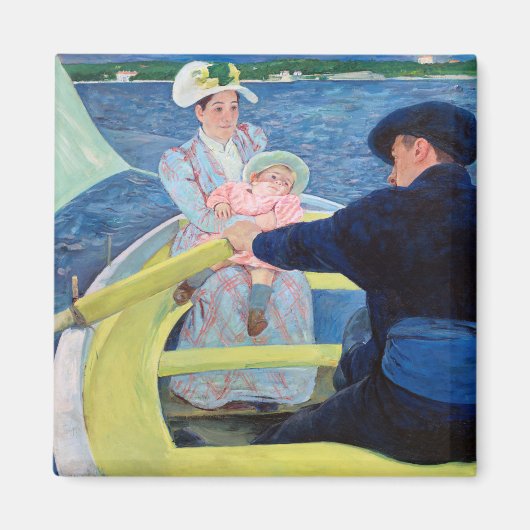 De Boating Party, Mary Cassatt Magneet (Voorkant)