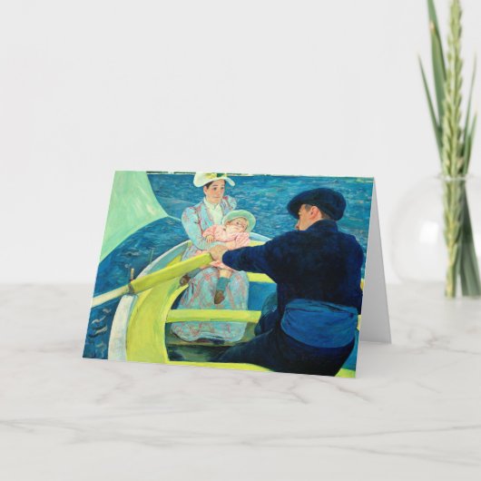 De Boating Party van Mary Cassatt Bedankkaart (Voorkant)