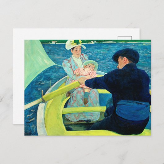 De Boating Party van Mary Cassatt Briefkaart (Voorkant / Achterkant)