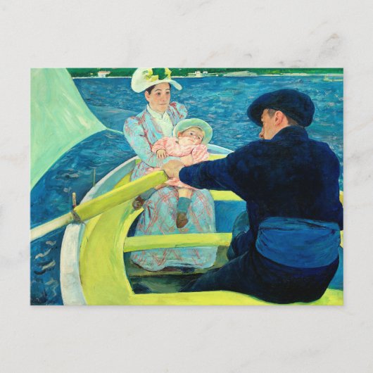 De Boating Party van Mary Cassatt Briefkaart (Voorkant)