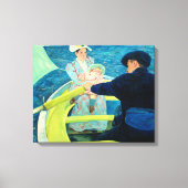 De Boating Party van Mary Cassatt Canvas Afdruk (Voorkant)
