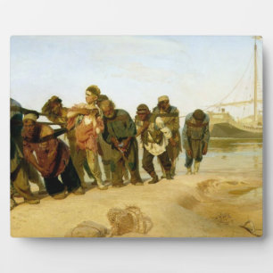 De Boatmen op de Volga, 1870-73 Fotoplaat