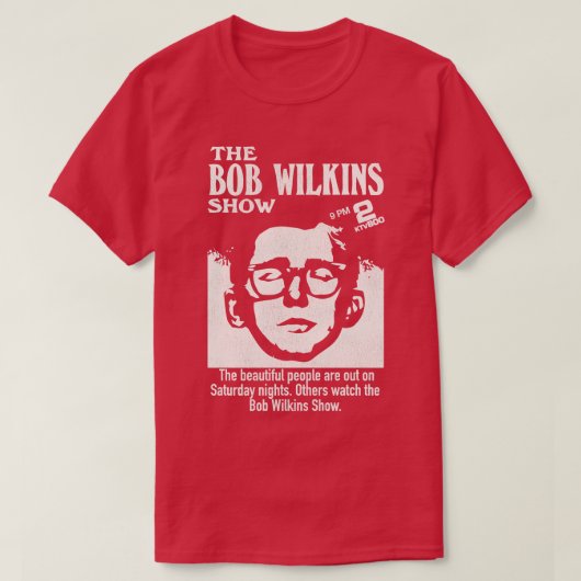 De Bob Wilkins Show Horror Host Creature feature T-shirt (Design voorkant)