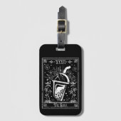 De Boba Tea Tarot Kaart Bagagelabel (Voorkant (verticaal))