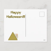 De bochel als een spookachtige mama feestdagenkaart (Achterkant)