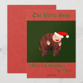 De bochel van de Notre Dame kerstwensen  Feestdagenkaart (Voorkant / Achterkant)