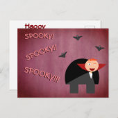 De bochel verkleed als een Schattigee vampier Feestdagenkaart (Voorkant / Achterkant)