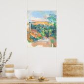 De bocht op straat - Paul Cézanne Fine Art Poster (Keuken)