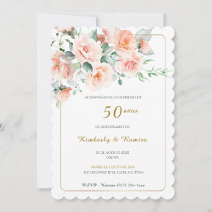 De Boda 50 Aniversario con encaj  Kaart