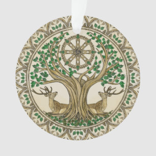 De Bodhi boom Dharma Wiel Ornament