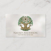 De Bodhi boom Dharma Wiel Visitekaartje (Voorkant)