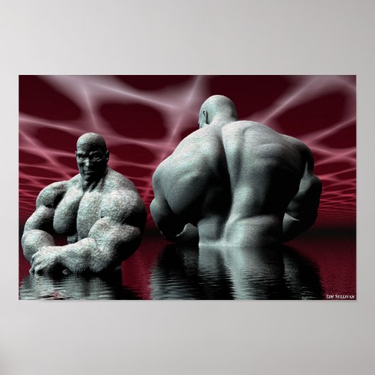 de bodybuilder poster (Voorkant)